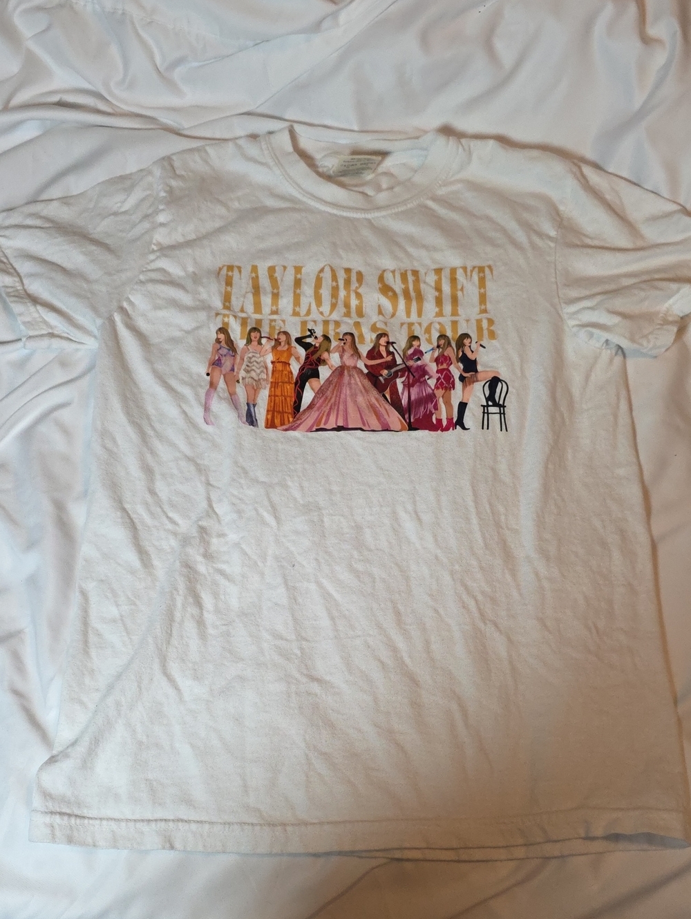 Taylor Swift The Eras Tour White Tee Size Small